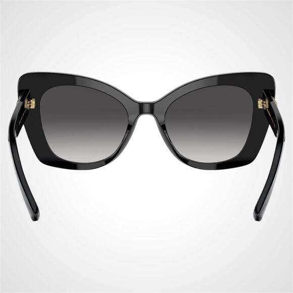 New Dolce & Gabbana Sunglasses Black Gold Butterfly Cat Eye 53-20